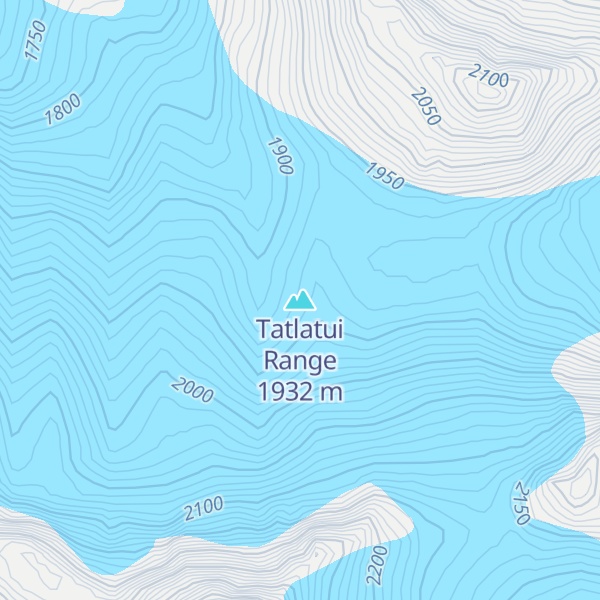 Map of Tatlatui Range