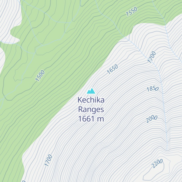 Map of Kechika Ranges