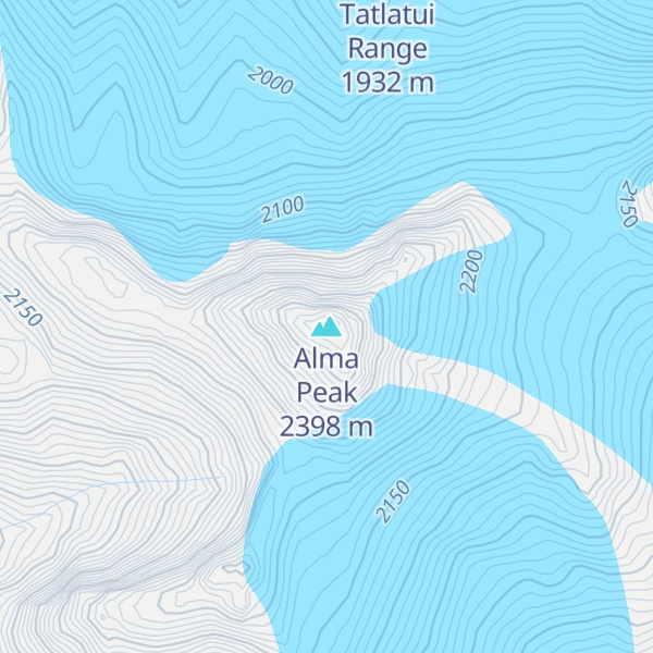 Map of Alma Peak