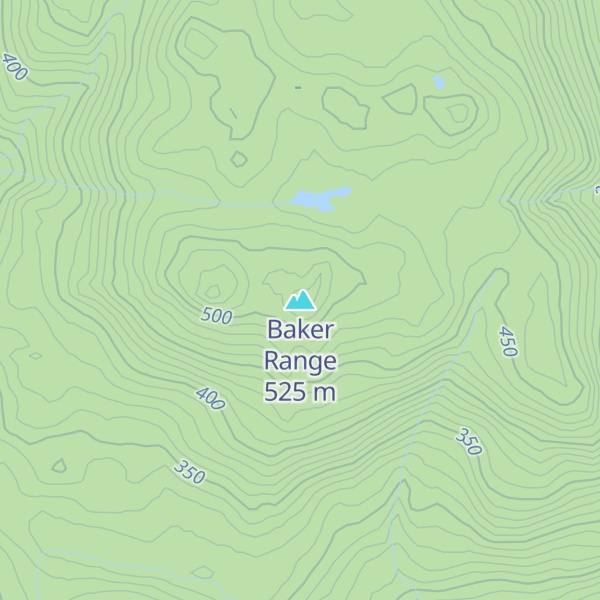 Map of Baker Range