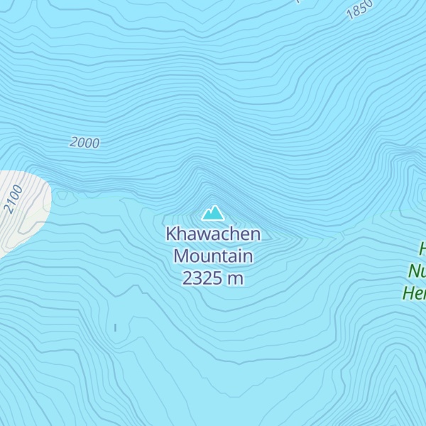 Map of Khawachen Mountain