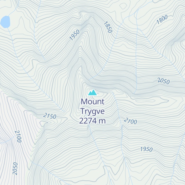 Map of Mount Trygve