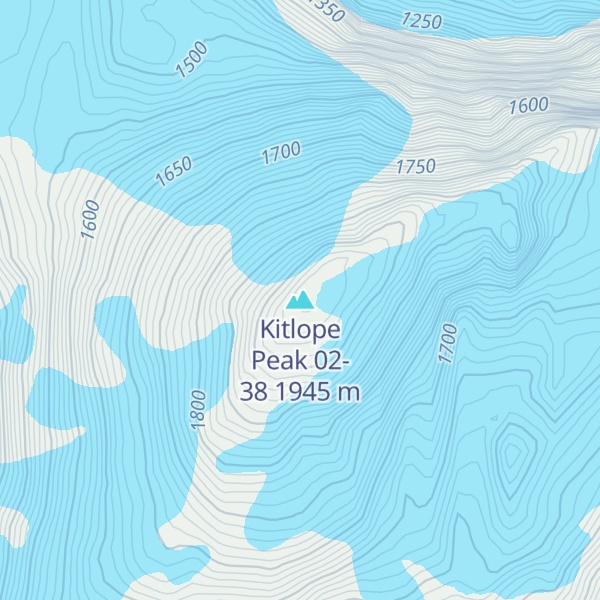 Map of Kitlope Peak 02-38
