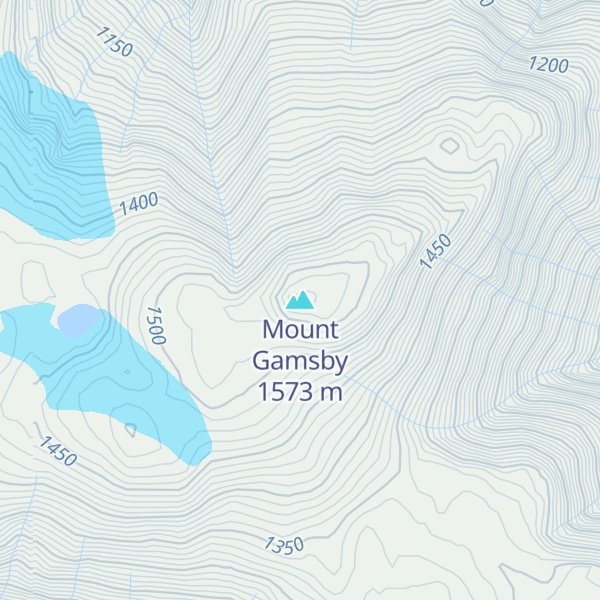 Map of Mount Gamsby
