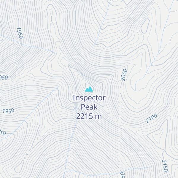Map of Inspector Peak