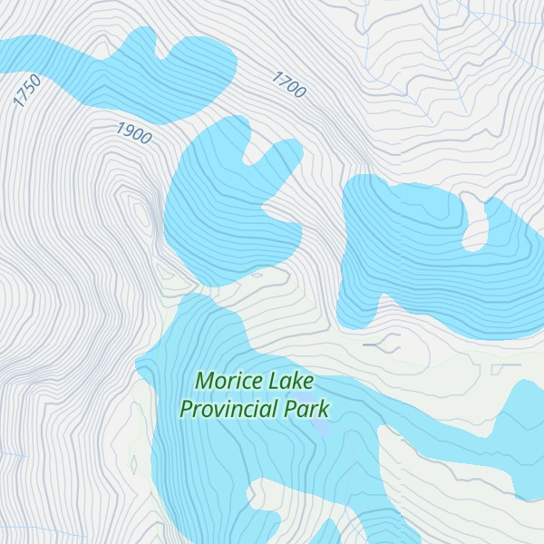Map of Morice Range