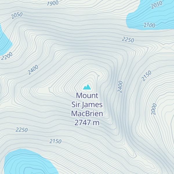 Map of Mount Sir James MacBrien