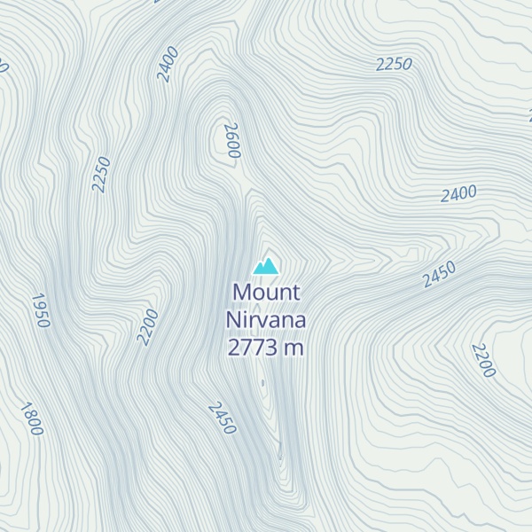 Map of Mount Nirvana