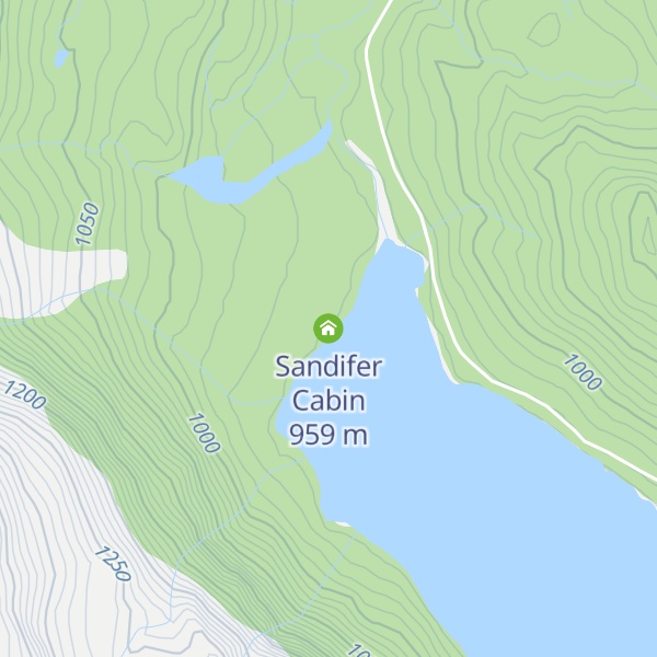 Map of Sandifer Cabin