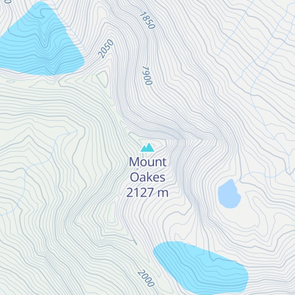Map of Mount Oakes