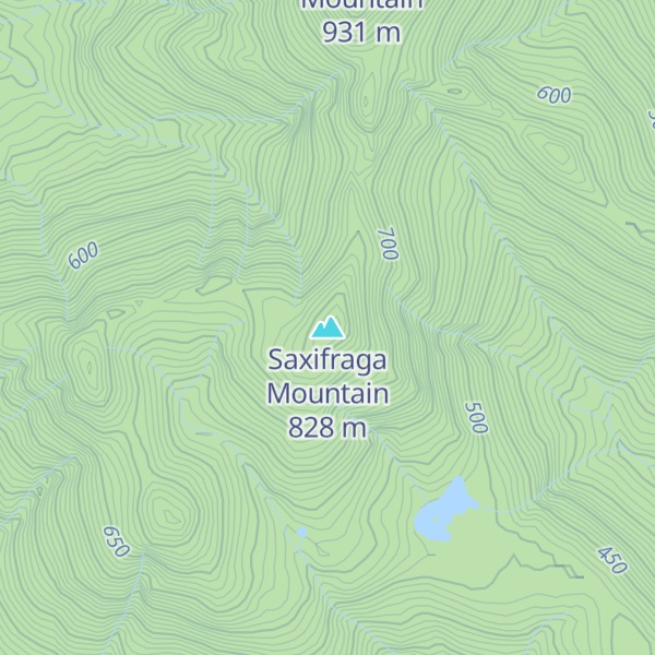 Map of Saxifraga Mountain