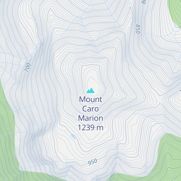 Map of Mount Caro Marion