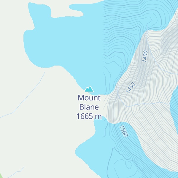 Map of Mount Blane