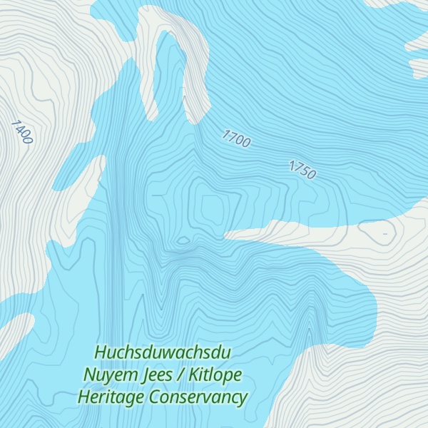 Map of Tsaytis Mountain