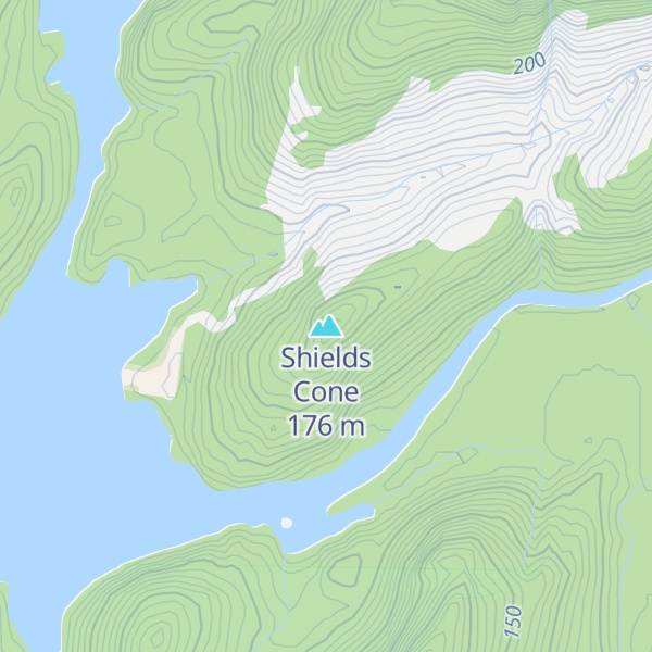 Map of Shields Cone