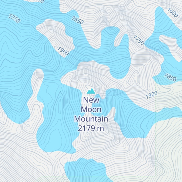 Map of New Moon Mountain