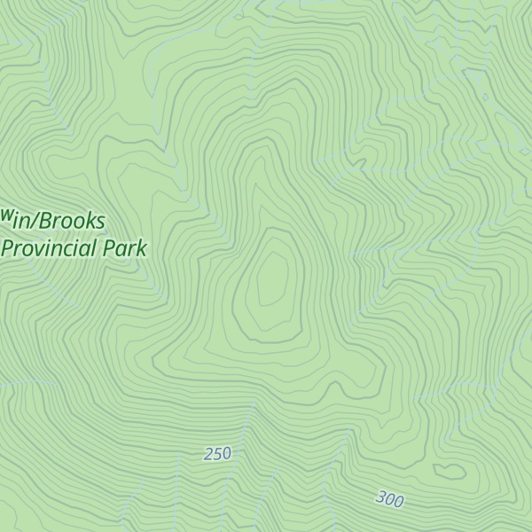 Map of Button Peak