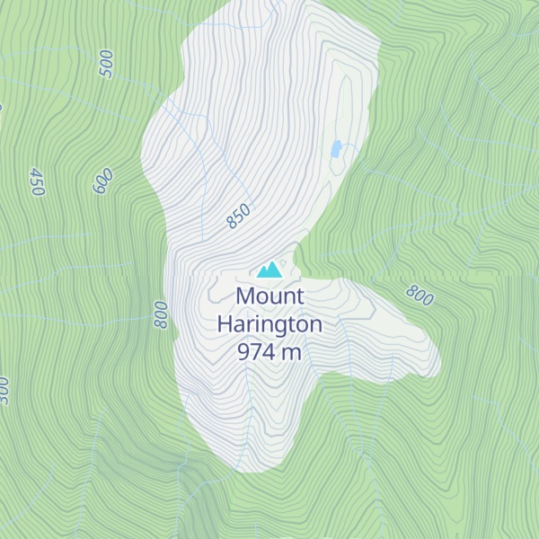 Map of Mount Harington