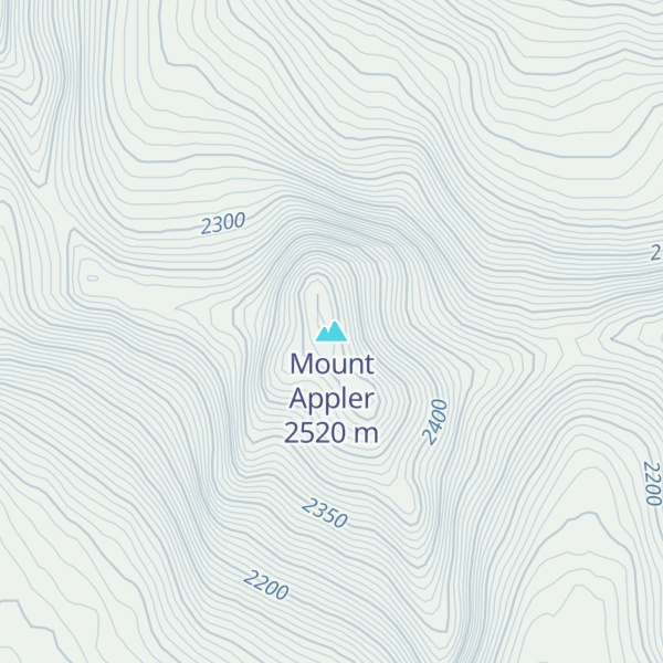 Map of Mount Appler
