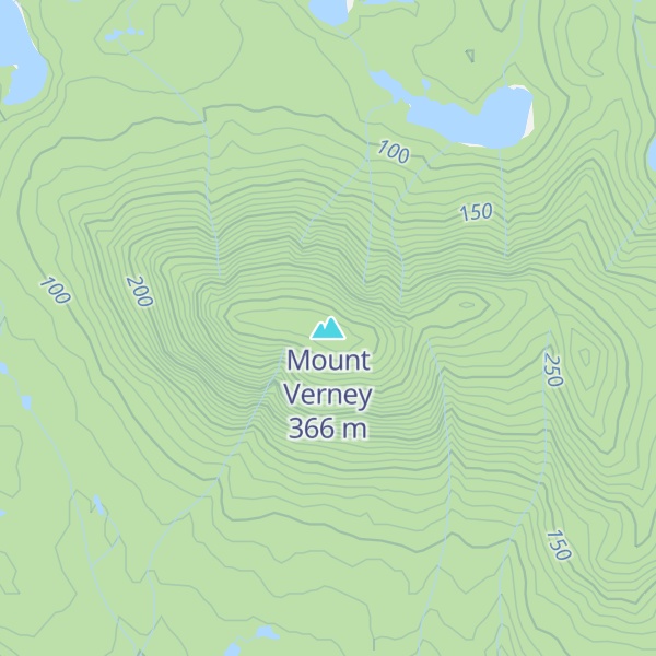 Map of Mount Verney
