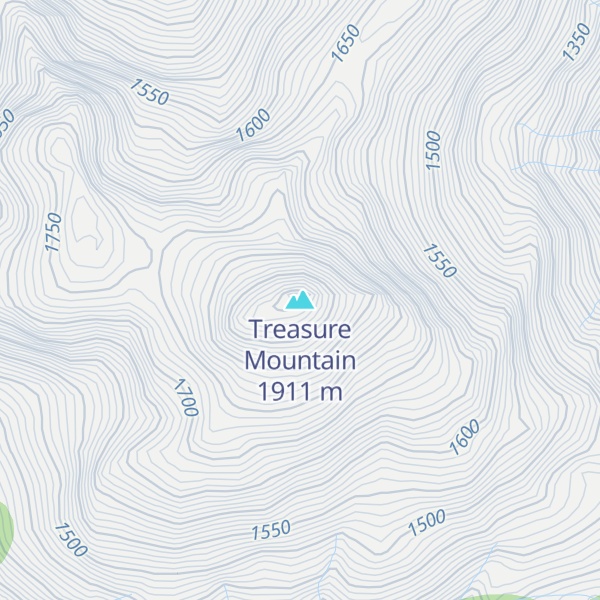 Map of Treasure Mountain