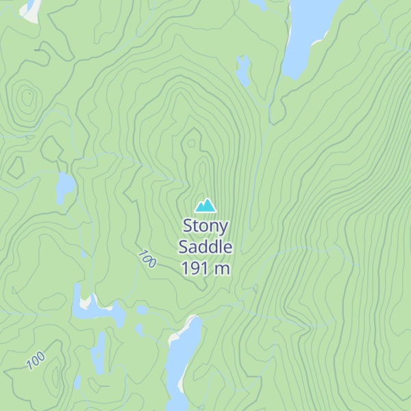 Map of Stony Saddle
