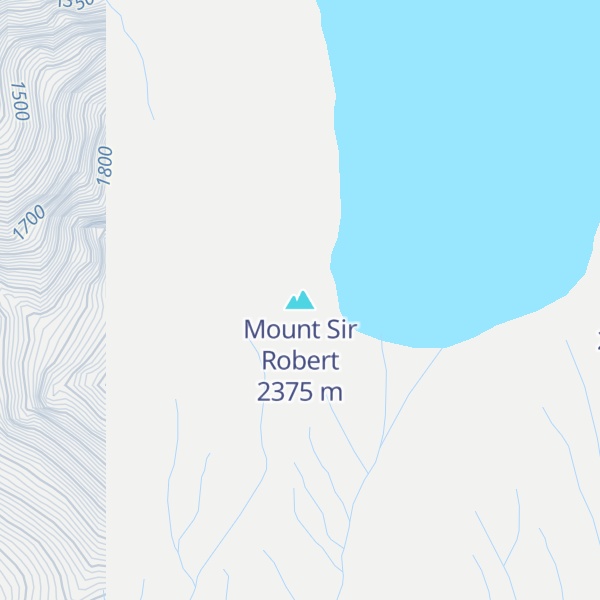 Map of Mount Sir Robert