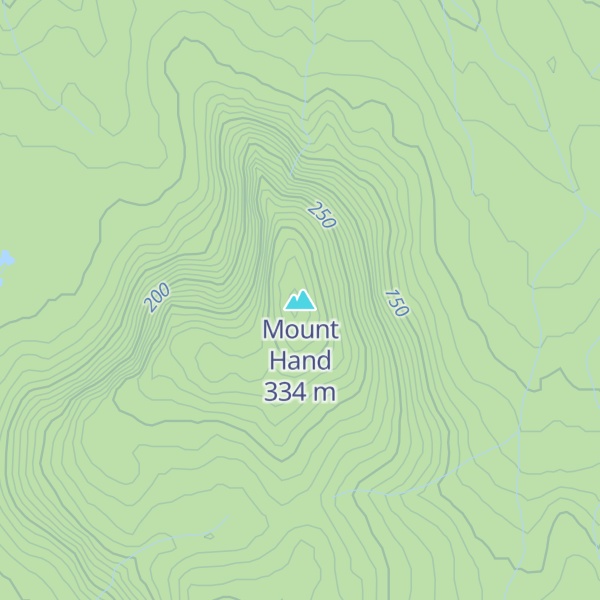Map of Mount Hand