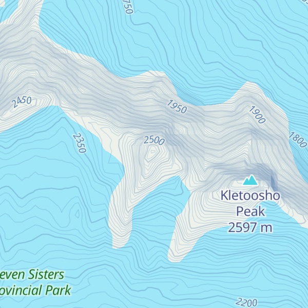 Map of Kitshin Peak