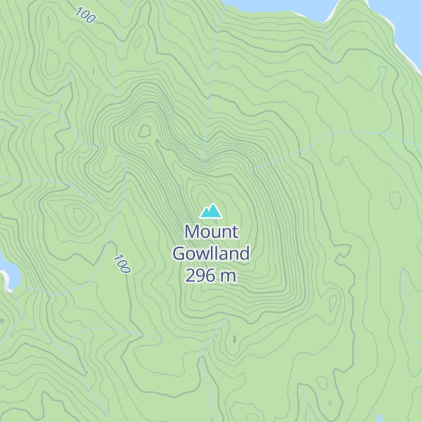 Map of Mount Gowlland