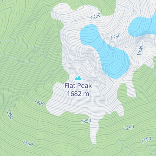 Map of Flat Peak