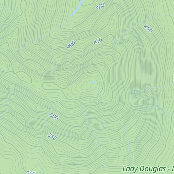 Map of Lake Mountain