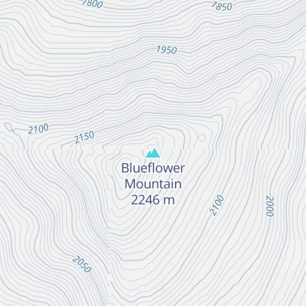 Map of Blueflower Mountain