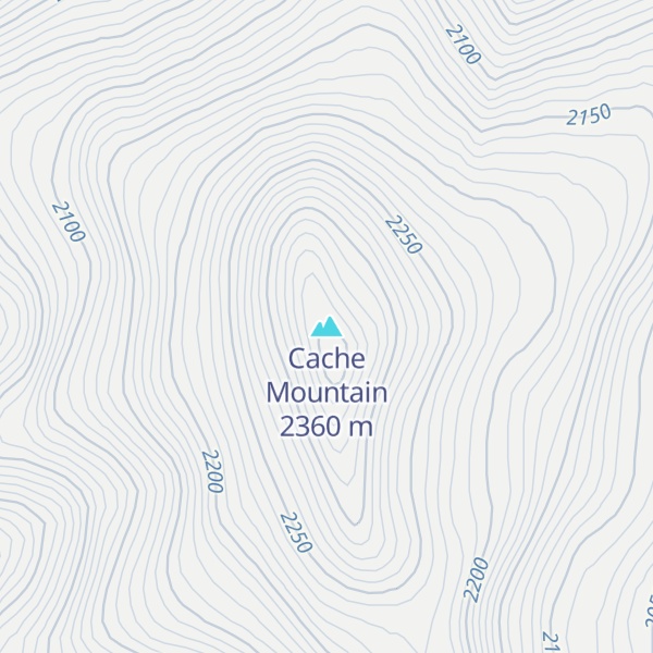 Map of Cache Mountain