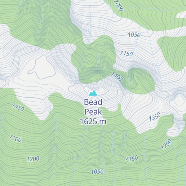 Map of Bead Peak