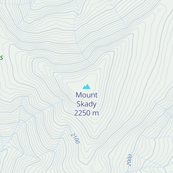 Map of Mount Skady