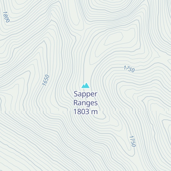 Map of Sapper Ranges