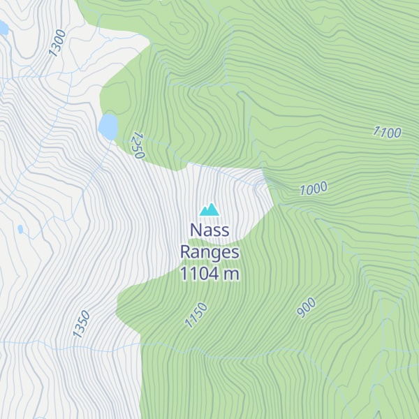 Map of Nass Ranges