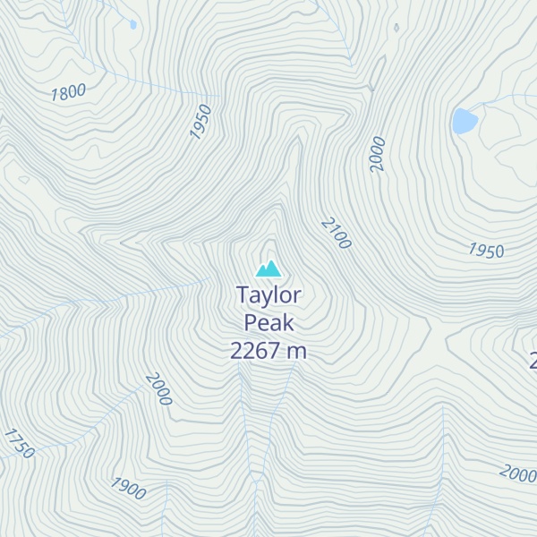 Map of Taylor Peak