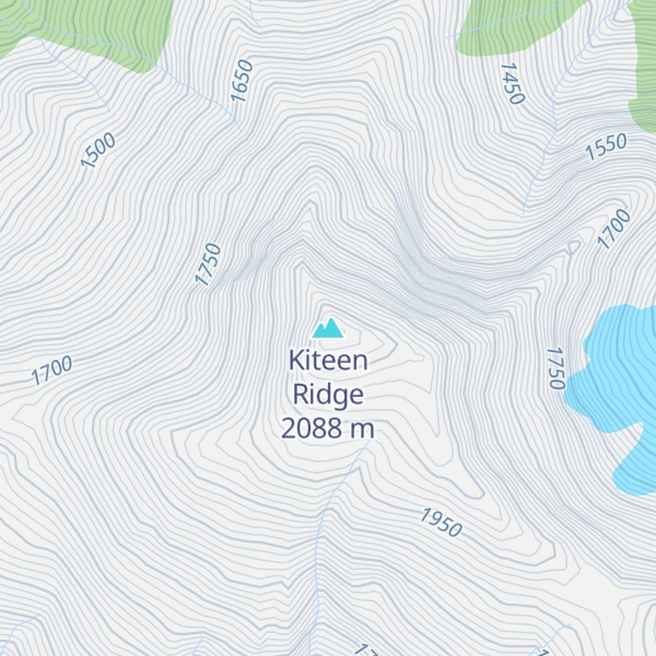 Map of Kiteen Ridge