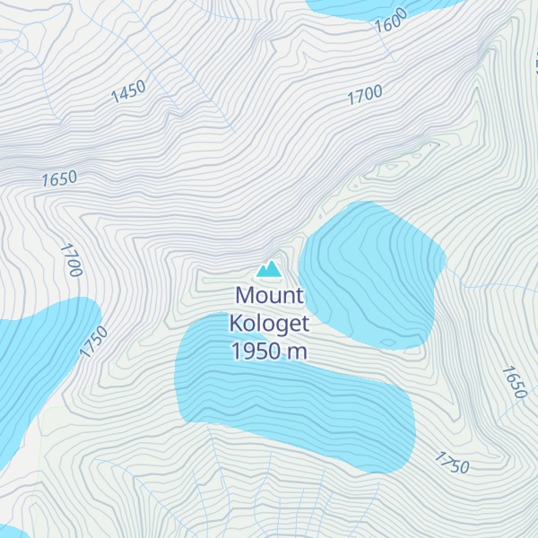 Map of Mount Kologet