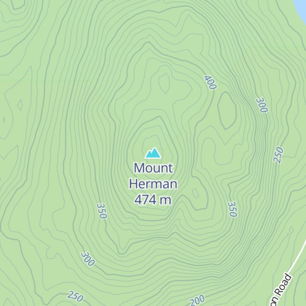 Map of Mount Herman