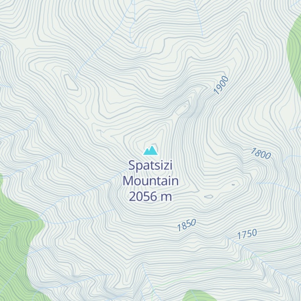 Map of Spatsizi Mountain