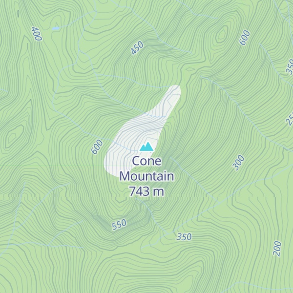 Map of Cone Mountain