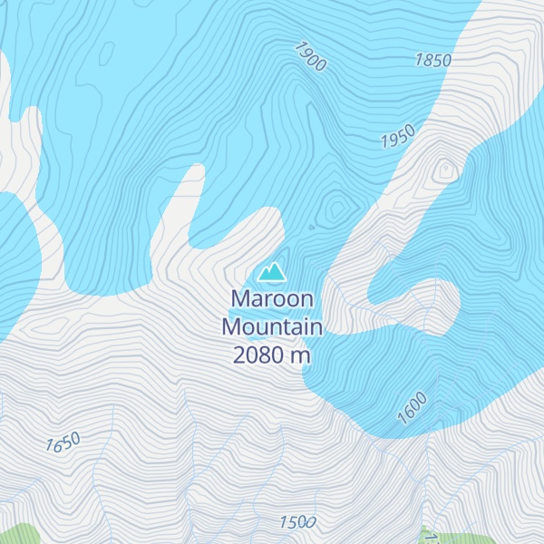 Map of Maroon Mountain