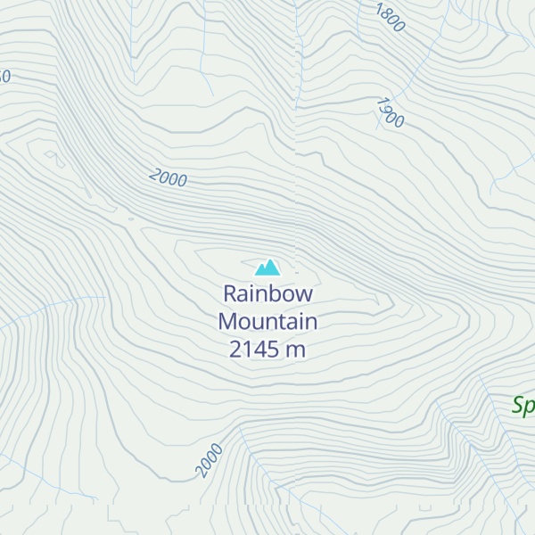 Map of Rainbow Mountain