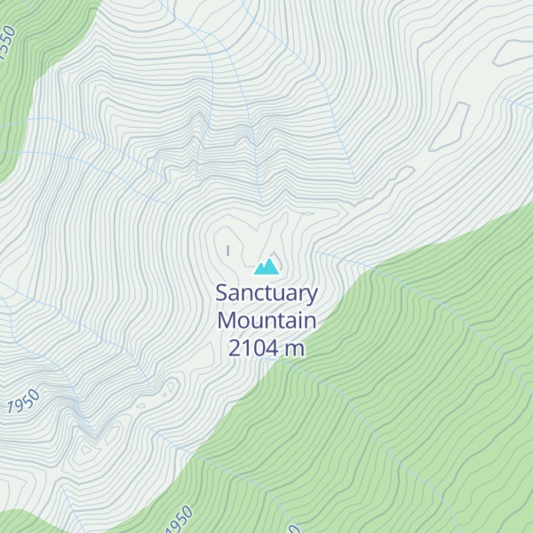 Map of Sanctuary Mountain