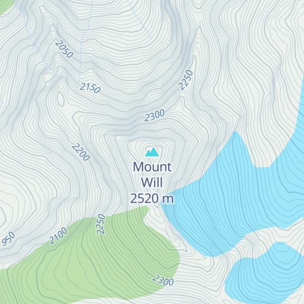 Map of Mount Will