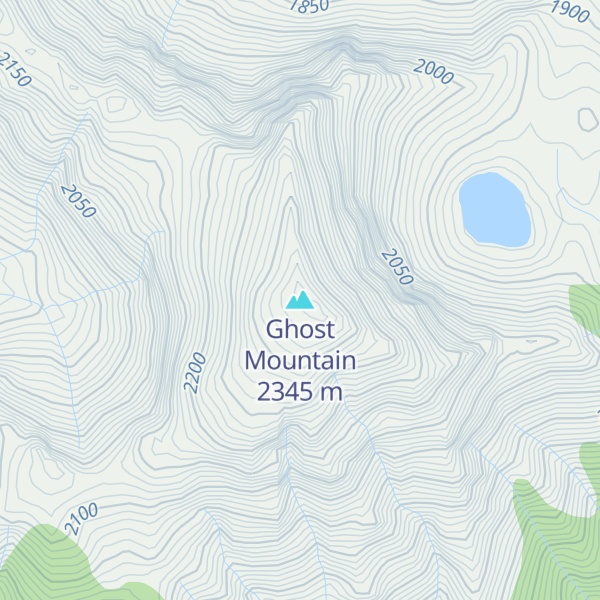 Map of Ghost Mountain