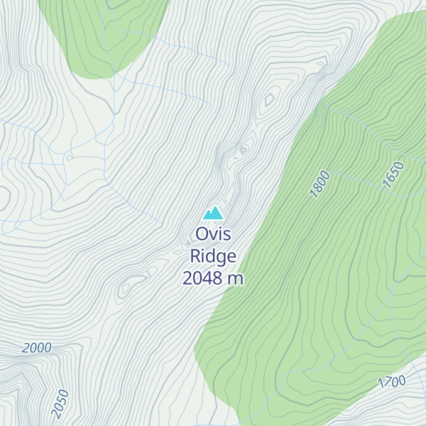 Map of Ovis Ridge
